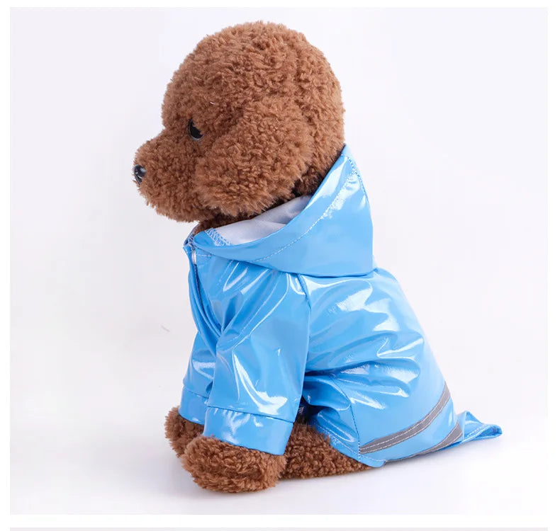 Waterproof Pet Raincoat Hoodie for Dogs & Cats - Summer Outdoor Apparel (S-XL)