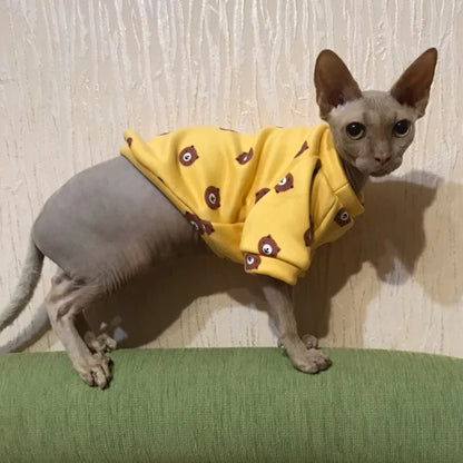 Winter Warm Pet Hoodie Sweater for Cats & Dogs - Sphynx Costume