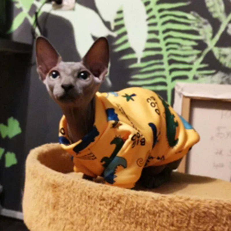 Winter Warm Pet Hoodie Sweater for Cats & Dogs - Sphynx Costume