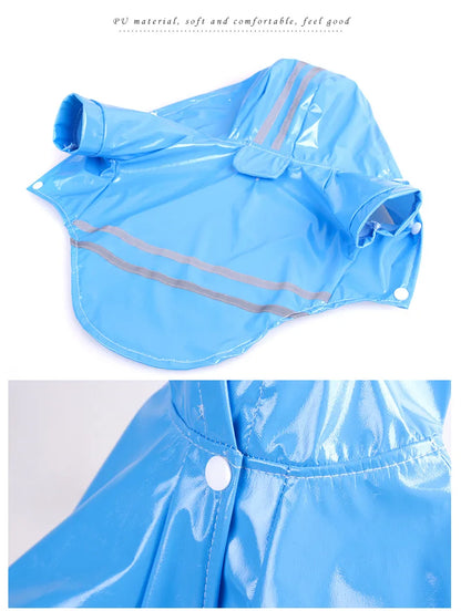 Waterproof Pet Raincoat Hoodie for Dogs & Cats - Summer Outdoor Apparel (S-XL)