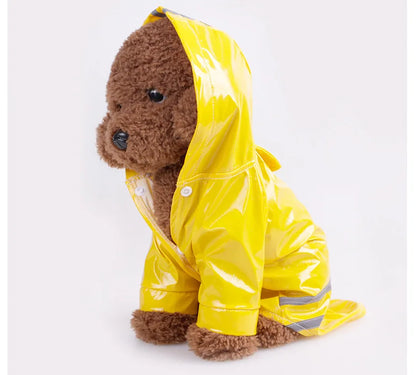 Waterproof Pet Raincoat Hoodie for Dogs & Cats - Summer Outdoor Apparel (S-XL)