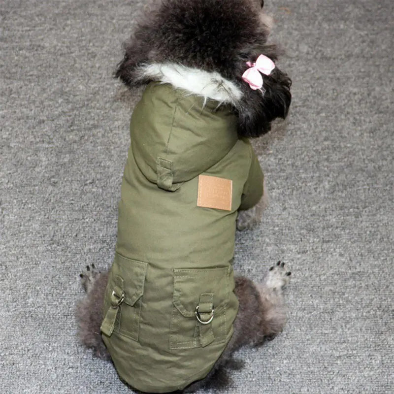 Winter Dog Coat Jacket for Small Medium Dogs – Warm Hoodie for Chihuahua & Yorkies