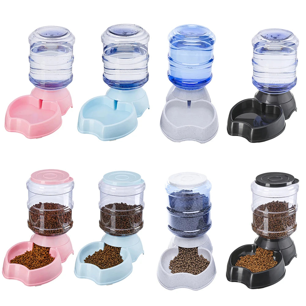 3.8L Pet Automatic Feeder Dog Cat Drinking Bowl For Dog Water Drinking Cat Feeding Large Capacity Dispenser Pet Cat Dog