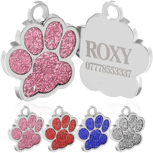 DFree Engraved Pet ID Tag - Personalized Dog/Cat Name Pendant, Anti-lost Collar Accessory