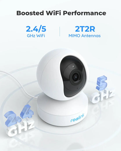 Reolink E1 Series 5MP WiFi IP Camera 2.4G/5G Wireless Indoor Baby Monitor PT Zoom Security Cam 2-way Audio Surveillance Cameras