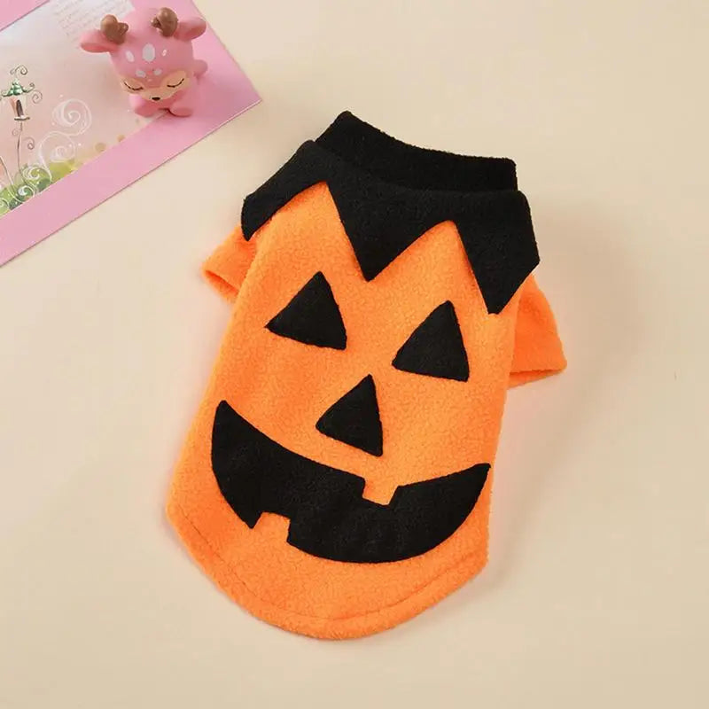 Pumpkin Dog Costume - Soft & Comfortable Halloween Pet Hoodie | Pet Accessories