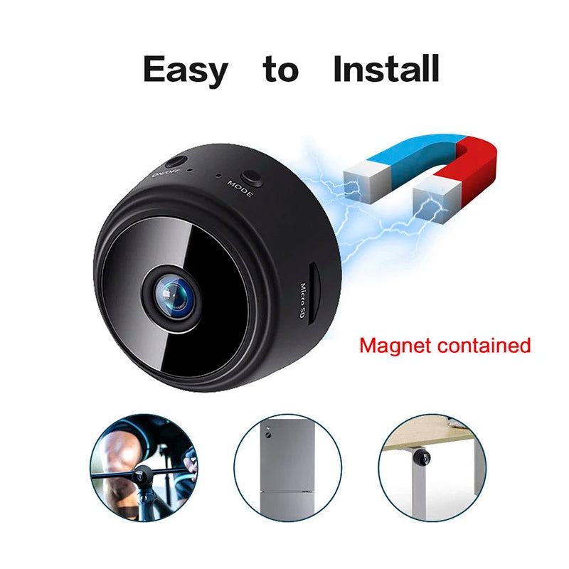 A9 WiFi Mini Camera HD 1080p Wireless Video Recorder Voice Recorder Security Monitoring Camera Smart Home For Infants And Pets