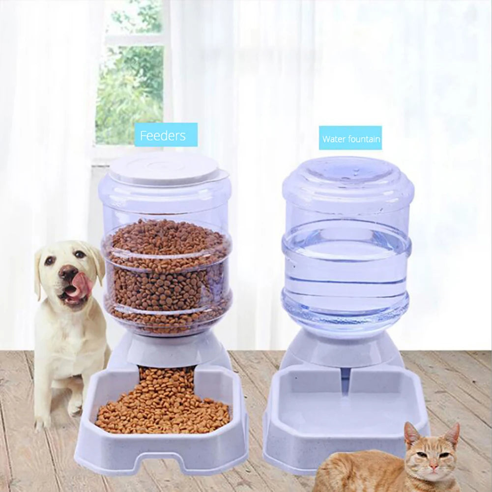 3.8L Pet Automatic Feeder Dog Cat Drinking Bowl For Dog Water Drinking Cat Feeding Large Capacity Dispenser Pet Cat Dog