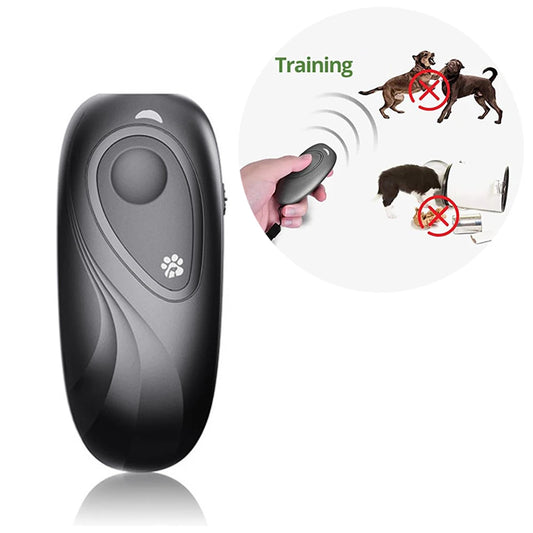 Dog Repeller Pet Handheld Ultrasonic Bark Stop Dog Drive High-Power Stray Drive 3 In 1 Anti-Barking Deterrents Training Device