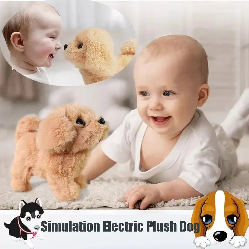 Plush Smart Dog Toy - Walking Robot for Kids - Pet Accessories Gift