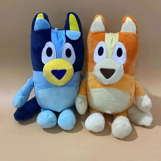 luey Family Plush Dog Toys - Cute Pet Accessories, Bingo & Sister Dolls Gift