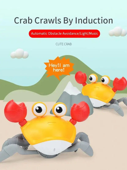 Glow Crab Music Toy - Electric Dancing Pet Accessory with Auto Sensing