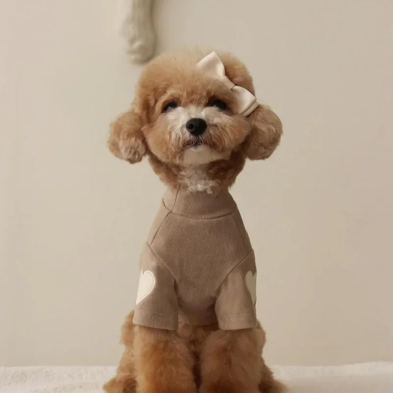 Winter Warm Pet Dog Hoodie - Cute Bear Design for Small Dogs & Cats | Pet Accessories