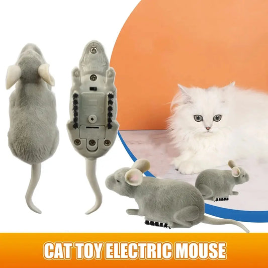 Automatic Electric Mouse Toy for Cats - Battery-Operated Interactive Pet Accessory