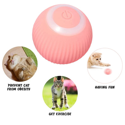 Pet Accessories: Automatic Rolling Interactive Ball Toy for Cats & Dogs