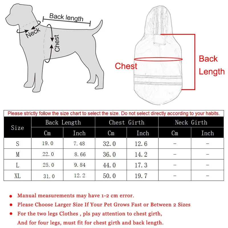 Waterproof Pet Raincoat Hoodie for Dogs & Cats - Summer Outdoor Apparel (S-XL)