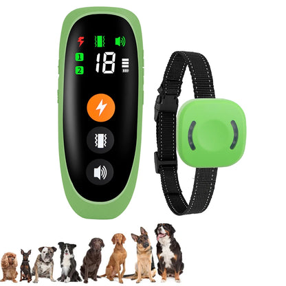 Training Collar Dog Electric Anti Bark Device Rechargeable Remote Control Pet with Vibration Sound Function Barksilence for Dogs