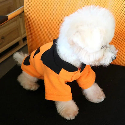 Pumpkin Dog Costume - Soft & Comfortable Halloween Pet Hoodie | Pet Accessories