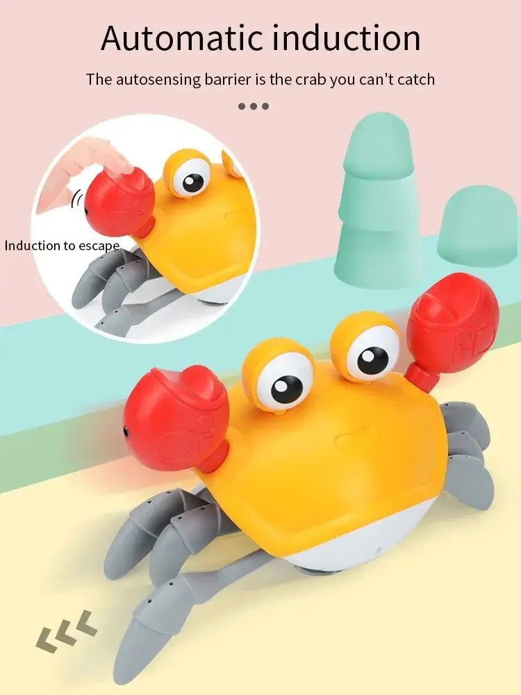 Glow Crab Music Toy - Electric Dancing Pet Accessory with Auto Sensing