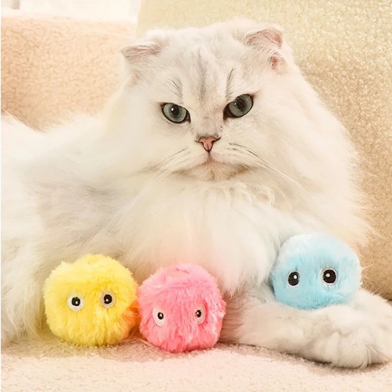 Electric Catnip Plush Interactive Ball - Smart Training Toy for Cats & Kittens