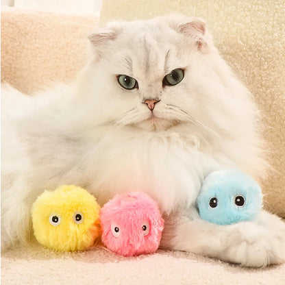 Electric Catnip Plush Interactive Ball - Smart Training Toy for Cats & Kittens