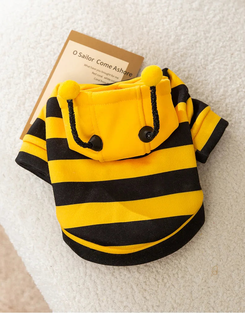 Pet Bee Halloween Costume Hoodie for Dogs & Cats | Pet Accessories