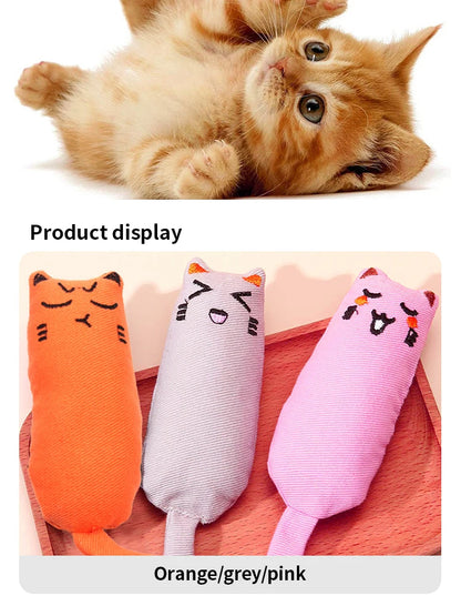 Catnip Thumb Plush Chew Toy – Bite-Resistant, Teeth Grinding Pillow for Cats | Pet Accessories