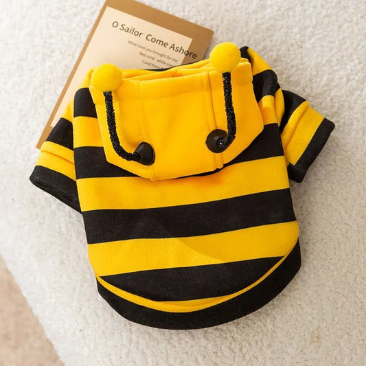 Pet Bee Halloween Costume Hoodie for Dogs & Cats | Pet Accessories