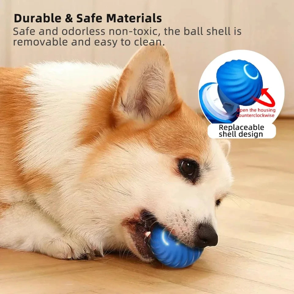 Smart Dog Toy Ball Automatic Electronic Interactive Training Pet Toy Gravitational Moving Ball Rechargeable Active Rolling Ball