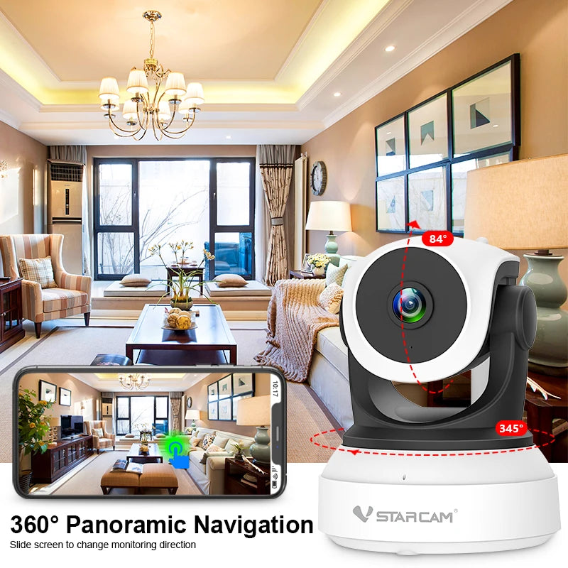 Vstarcam 1080P Wifi IP Security Camera 2MP Indoor Auto Tracking HD Night Vision Two Way Audio Surveillance Baby Monitor Pet Cam