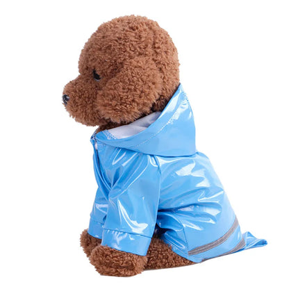 Waterproof Pet Raincoat Hoodie for Dogs & Cats - Summer Outdoor Apparel (S-XL)