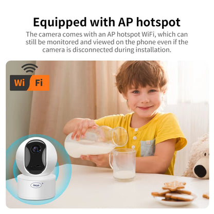 8MP 4K WiFi Security Camera Home Indoor Baby/Nanny/Pet Monitor With Infrared Night Vision Audio Monitoring IP Camera