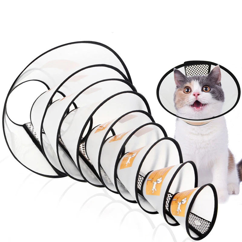 Pet Recovery Cone Collar for Dogs & Cats – Anti-Bite Healing Accessory