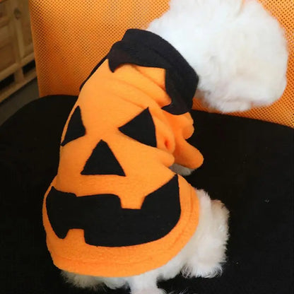 Pumpkin Dog Costume - Soft & Comfortable Halloween Pet Hoodie | Pet Accessories