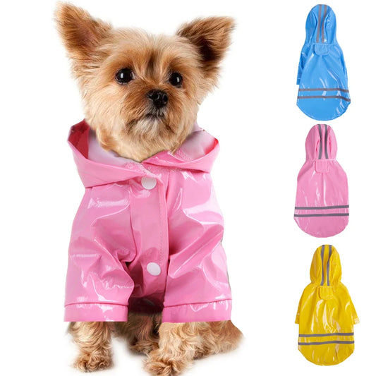 Waterproof Pet Raincoat Hoodie for Dogs & Cats - Summer Outdoor Apparel (S-XL)