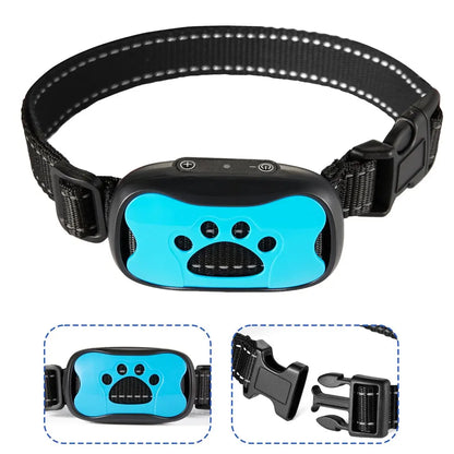 Pet Dog AntiBarking USB Electric Ultrasonic Dogs Stop Barking Vibration Anti Bark Collar Automatic Collar Dog Training Collars