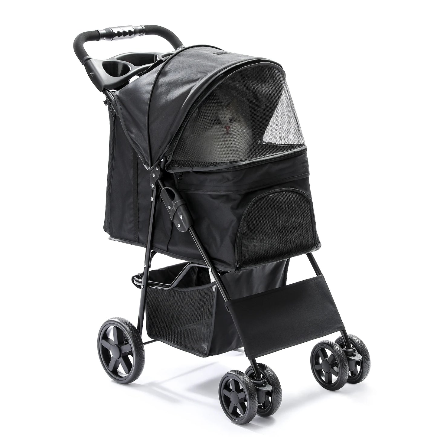 Pet Dog Carrier Stroller Cat Cart Outdoor Breathable Lightweight Foldable 3 Colors Pet Dog Carriers Stroller переноска для собак