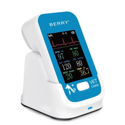 BERRY AM6200 Veterinary Monitor 6-Parameter Pet Accessory, Blood Pressure ECG EKG HR Spo2 PR Temp APP