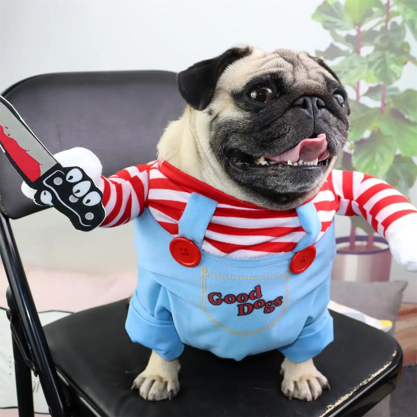 Deadly Doll Halloween Costume for Large Dogs