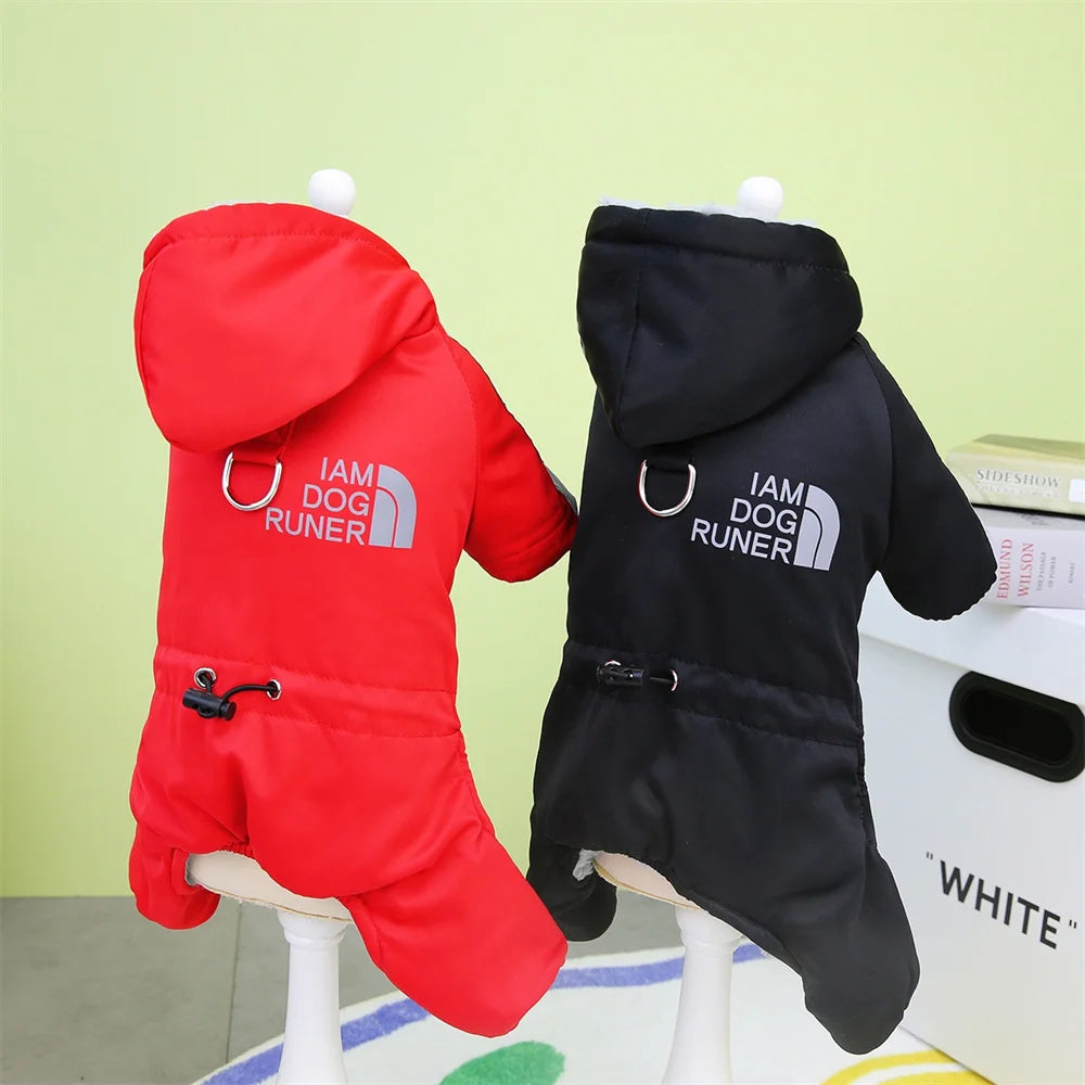 Warm Waterproof Dog Coat Hoodie for Small Pets - Thicken Jumpsuit for Chihuahua and Dogs