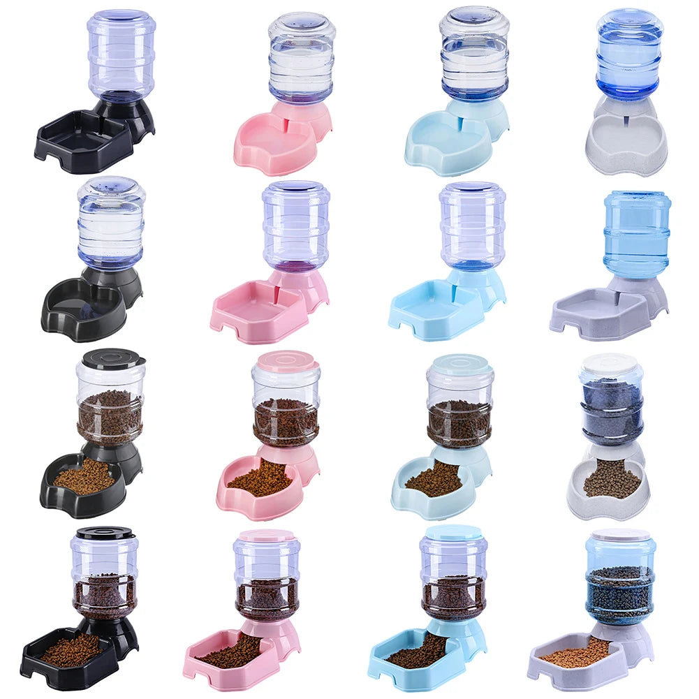 3.8L Pet Automatic Feeder Dog Cat Drinking Bowl For Dog Water Drinking Cat Feeding Large Capacity Dispenser Pet Cat Dog