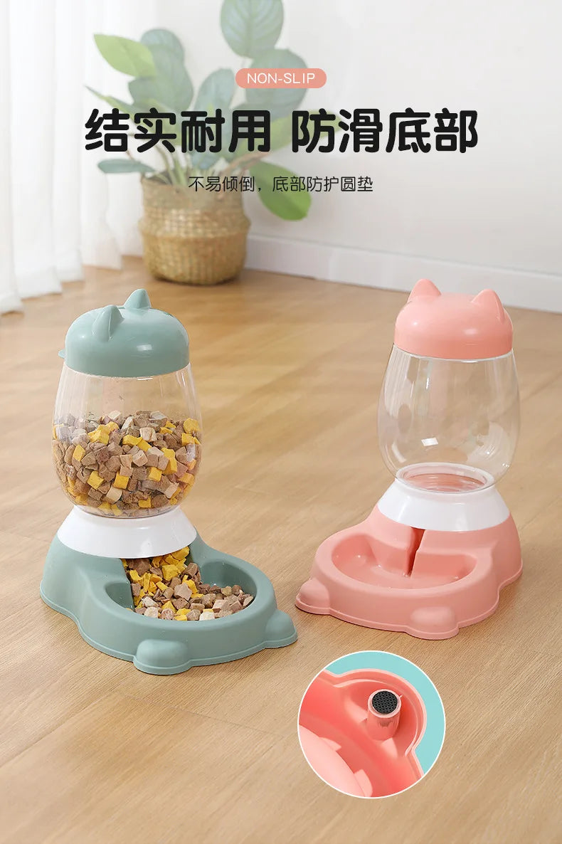 Pet Automatic Feeder Dog Cat Drinking Bowl For Small And Medium Pets Water Drinking Feeder Feeding Large Capacity Dispenser