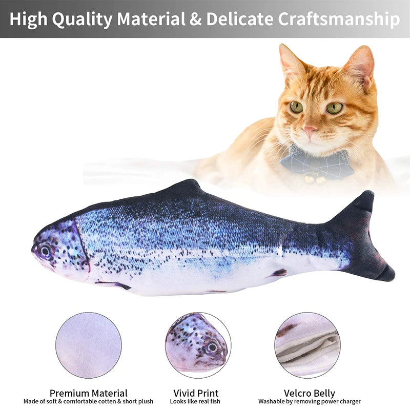 USB Charging Electric Cat Toy - Dancing Fish Simulation Pet Accessories