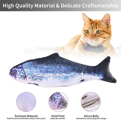 USB Charging Electric Cat Toy - Dancing Fish Simulation Pet Accessories