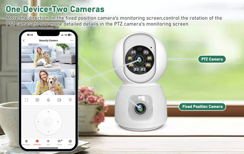 Tuya 6MP Smart Mini WiFi IP Camera Indoor Wireless Surveillance Auto Tracking Of Human Home Security CCTV Baby Pet Monitor