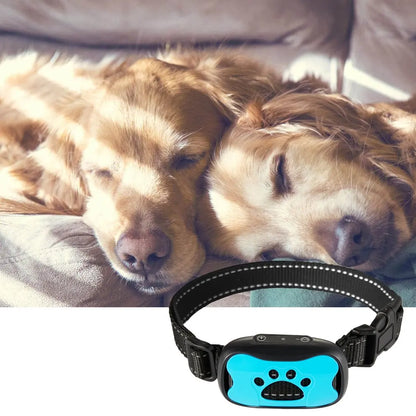 Pet Dog AntiBarking USB Electric Ultrasonic Dogs Stop Barking Vibration Anti Bark Collar Automatic Collar Dog Training Collars