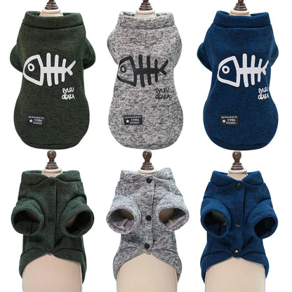 Winter Pet Accessories: Hoodies for Small & Medium Dogs and Cats