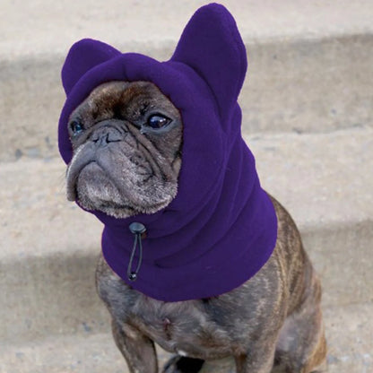 Winter Pet Hat: Fleece Adjustable Hoodie for Medium to Large Dogs and Cats