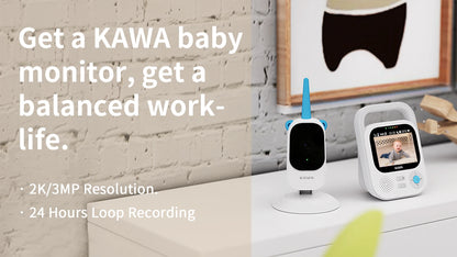 KAWA 2K IP Camera Wifi 360 Indoor Video Surveillance Cameras Security PTZ CCTV Smart Home Wireless Pet Baby Monitor Track Alexa