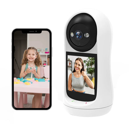 4MP 2K Indoor WiFi Surveillance Camera IP Wireless Camera ICsee Smart Home Automatic Tracking CCTV Security Baby Pet Monitor